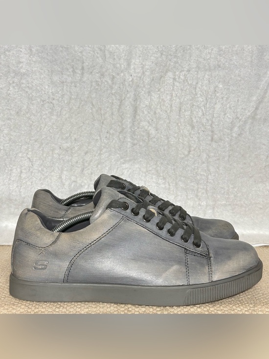 Skechers Other - Skechers Mens Grey Volden Fandom Casual Leather Fashion Sneakers Shoes SZ US 9